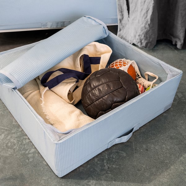 STUK Storage case, blue-grey, 55x51x18 cm - IKEA
