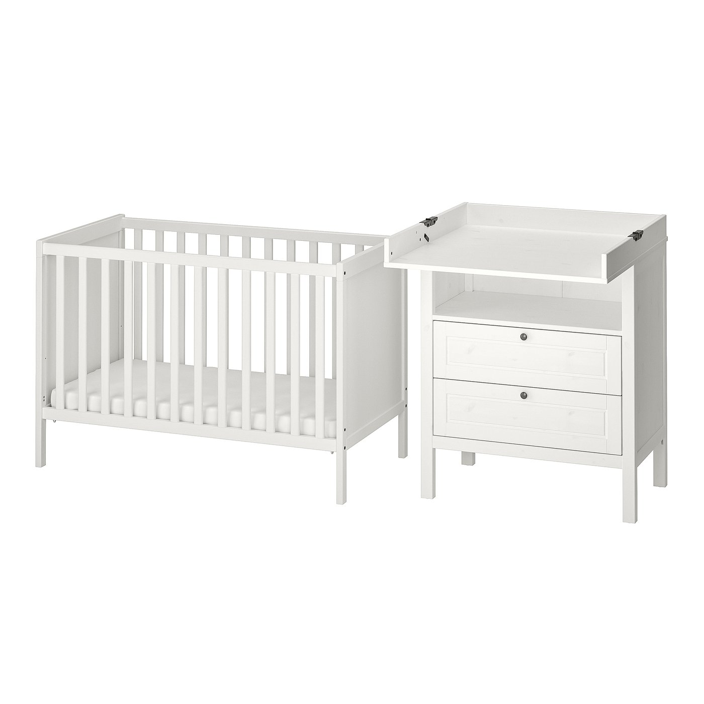 SUNDVIK 2piece baby furniture set, white, 60x120 cm IKEA Malaysia