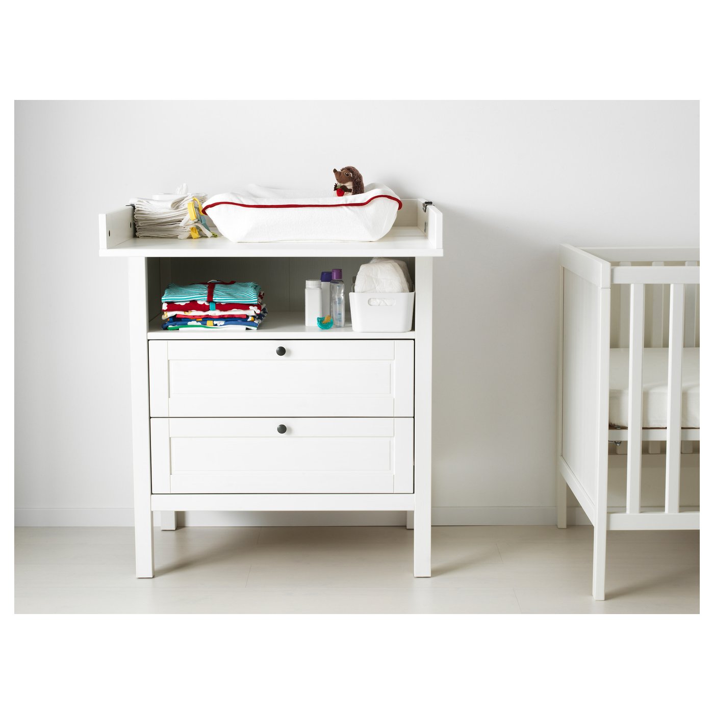 ikea wooden changing table