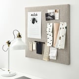 SVENSÅS Memo board with pins, beige, 60x60 cm