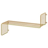 SVENSHULT Wall shelf, gold-colour, 60x20 cm