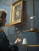 SVENSHULT Wall shelf, gold-colour, 60x20 cm