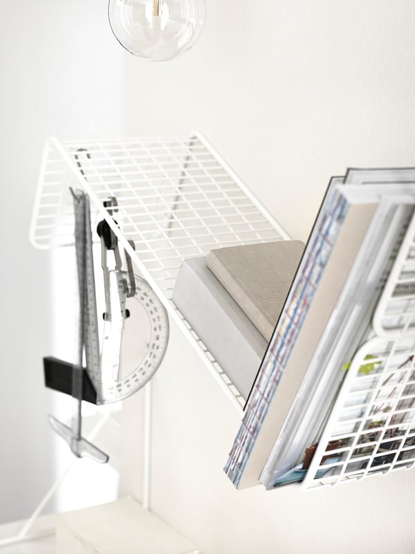 SVENSHULT Wall shelf, white, 60x20 cm