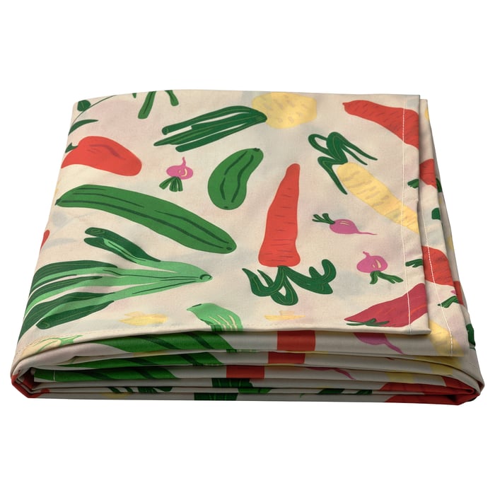TABBERAS Tablecloth wipeable patterned/multicolour IKEA Malaysia