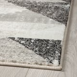 TILLFART Rug, low pile, triangle/grey, 160x230 cm