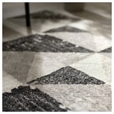 TILLFART Rug, low pile, triangle/grey, 160x230 cm