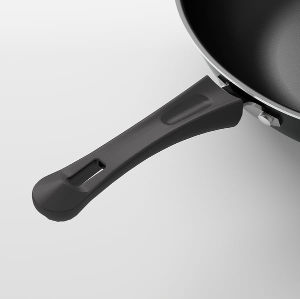 TOLERANT Wok, black, 33 cm