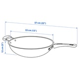 TOLERANT Wok, black, 33 cm