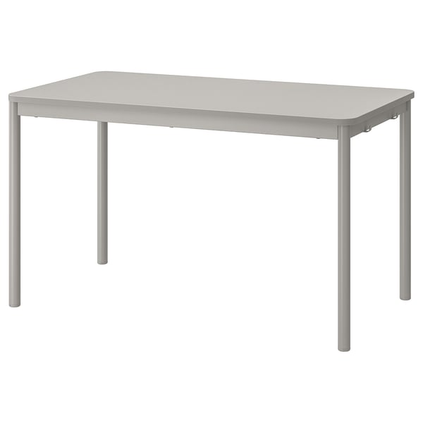 TOMMARYD / LÄKTARE Conference table and chairs, light grey light beige/white, 130x70 cm
