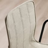 TOMMARYD / LÄKTARE Conference table and chairs, white stained oak veneer/anthracite light beige, 130x70 cm
