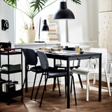 TOMMARYD Table, anthracite, 130x70 cm