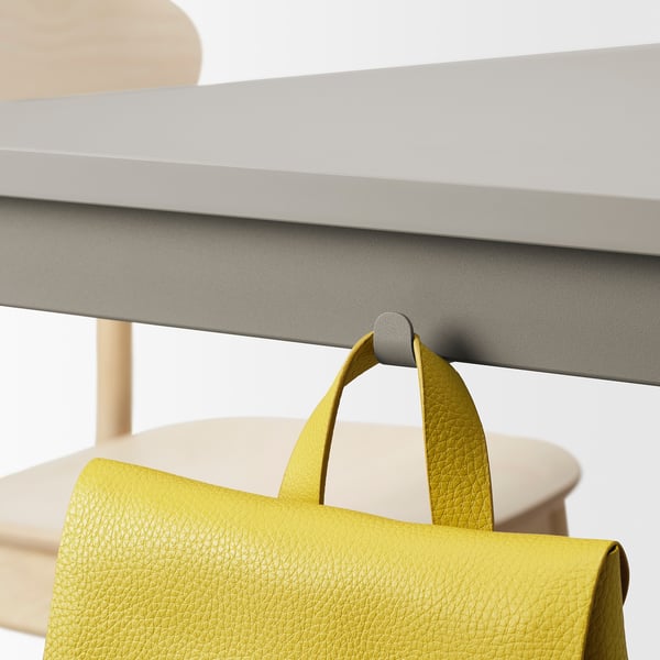 TOMMARYD Table, light grey, 130x70 cm