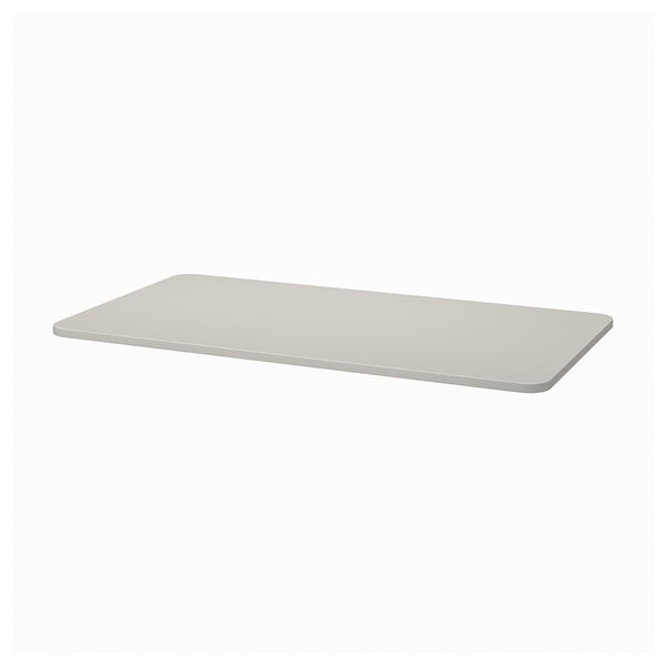 TOMMARYD Table top, light grey, 130x70 cm