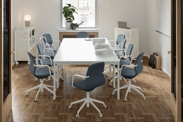 TOMMARYD Table, white, 130x70 cm