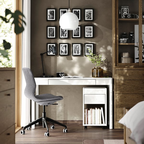 TONSTAD Desk, off-white, 120x47 cm