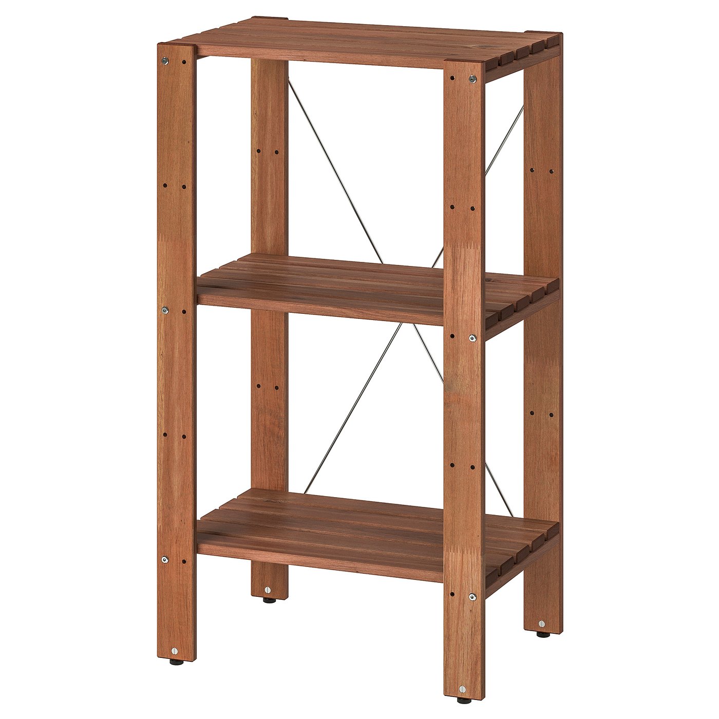 TORDH Shelving unit, outdoor, brown stained, 50x35x90 cm IKEA