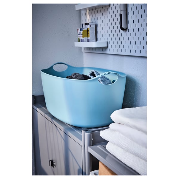 TORKIS Flexi laundry basket, in-/outdoor, blue, 35 l