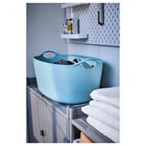 TORKIS Flexi laundry basket, in-/outdoor, blue, 35 l
