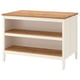 Option: TORNVIKEN Kitchen island, off-white/oak, 126x77 cm