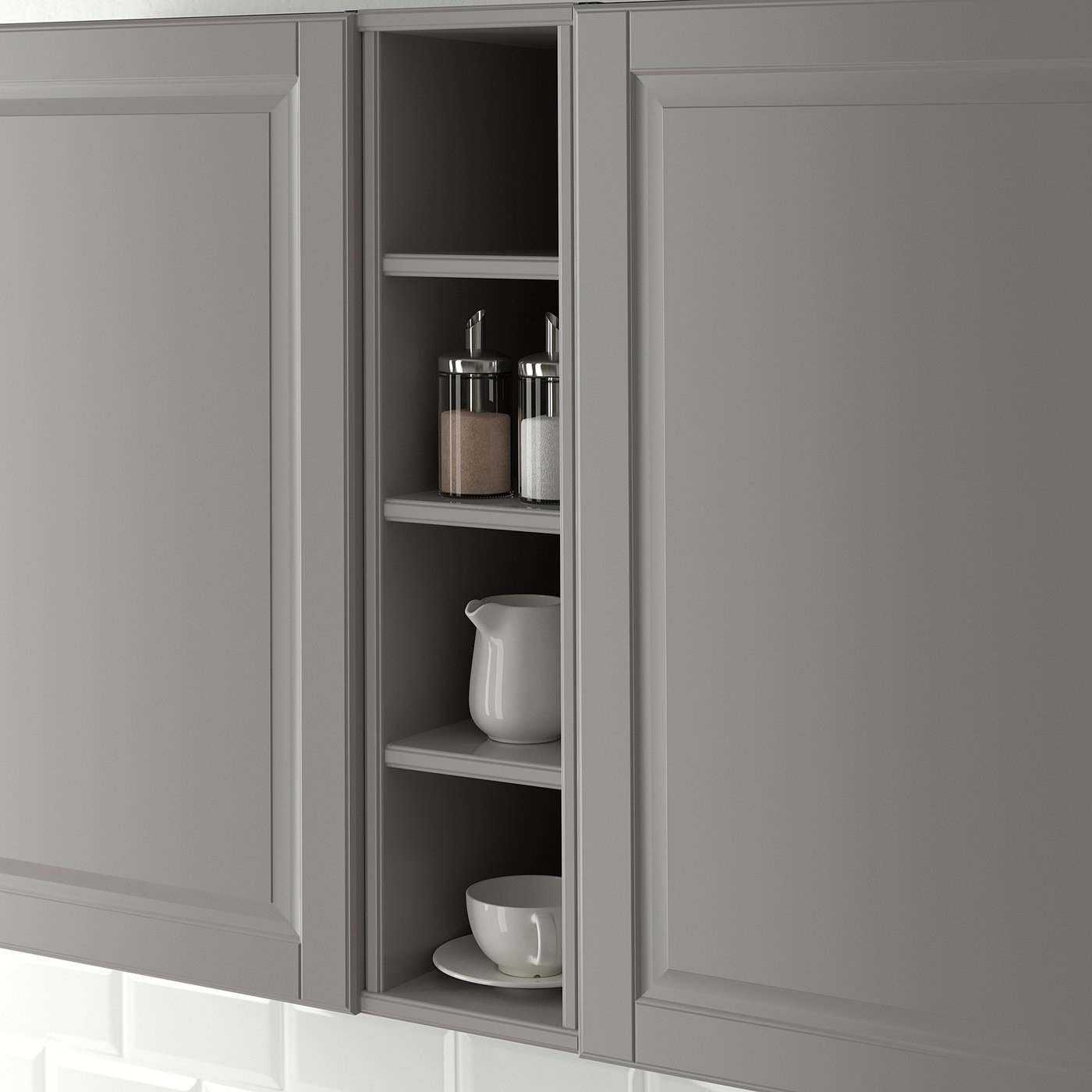 TORNVIKEN open cabinet, grey, 20x37x80 cm - IKEA Malaysia