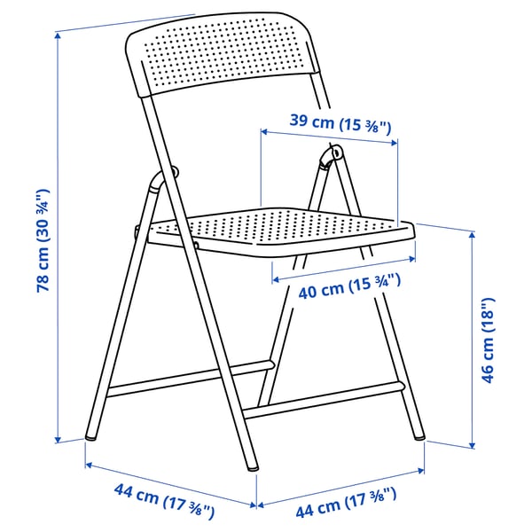 TORPARÖ Table and 2 folding chairs, outdoor, foldable white/white, 70x42 cm