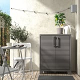 TORPARÖ Table and 2 folding chairs, outdoor, foldable white/white, 70x42 cm