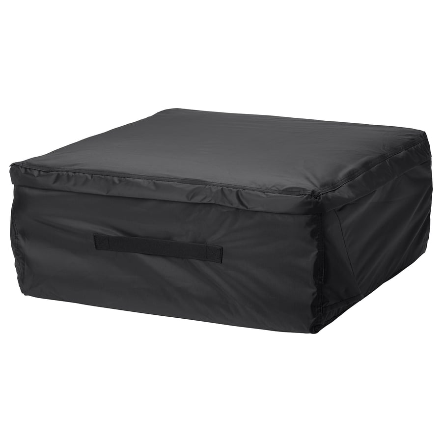 TOSTERÖ Storage bag for cushions, black, 62x62 cm IKEA