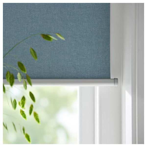 TRETUR Block-out roller blind, light blue, 140x195 cm