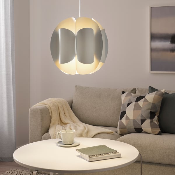 TRUBBNATE Pendant lamp shade, white, 38 cm