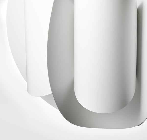 TRUBBNATE Pendant lamp shade, white, 38 cm
