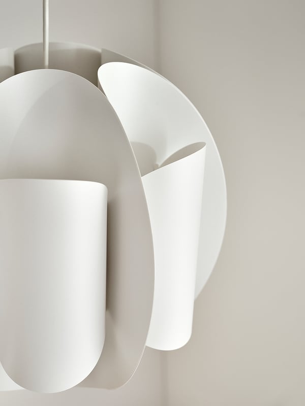 TRUBBNATE Pendant lamp shade, white, 38 cm
