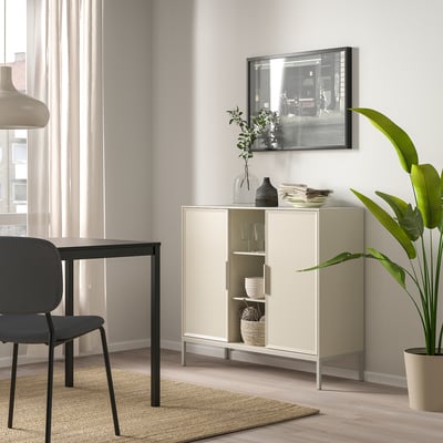 TULLSTORP Cabinet, beige, 99x35x89 cm