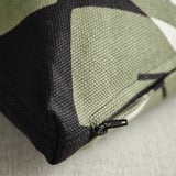 UNDERBLOMMA Cushion cover, black/grey-green, 50x50 cm