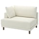 UPPÅKRA 1.5-seat module, with armrest left/Axvall off-white