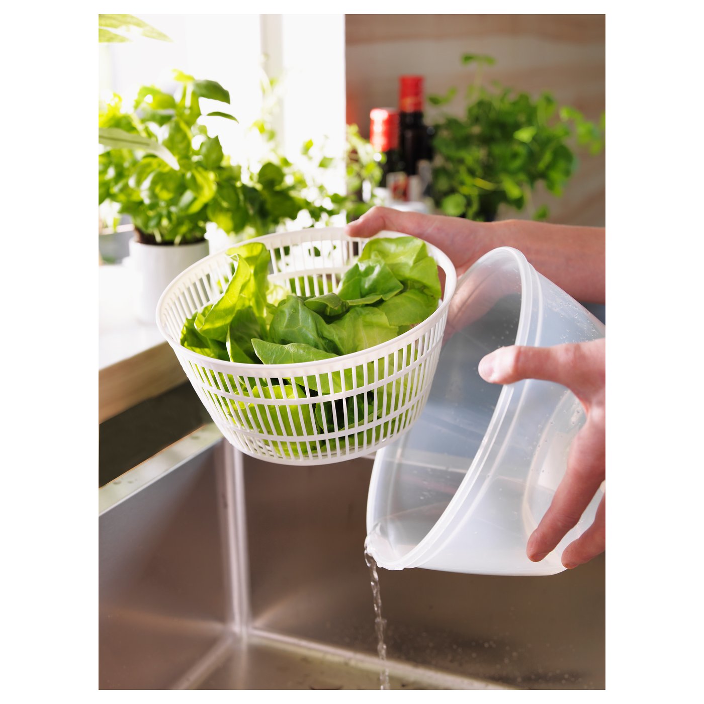 UPPFYLLD Salad spinner - white — image 3
