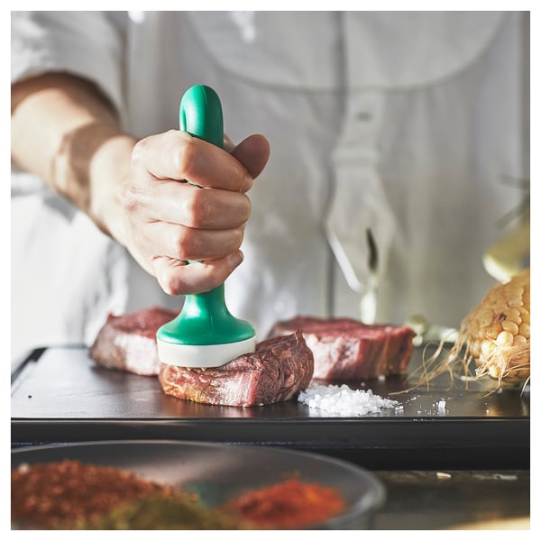 UPPFYLLD Tenderiser tool, set of 2, green/bright yellow