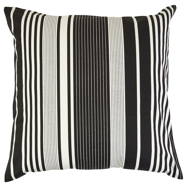 Ursprunglig Cushion Cover Black White Stripe Ikea