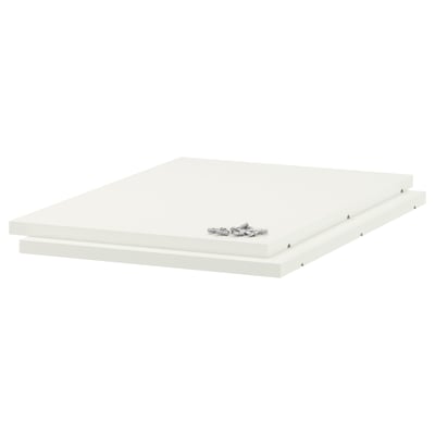 UTRUSTA shelf, white, melamine, easy-clean.