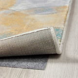 UTTAG Rug, low pile, circle pattern/light beige, 160x230 cm