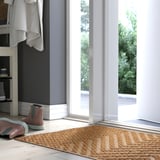 VÄGRÄCKE Door mat, natural colour/beige, 60x90 cm