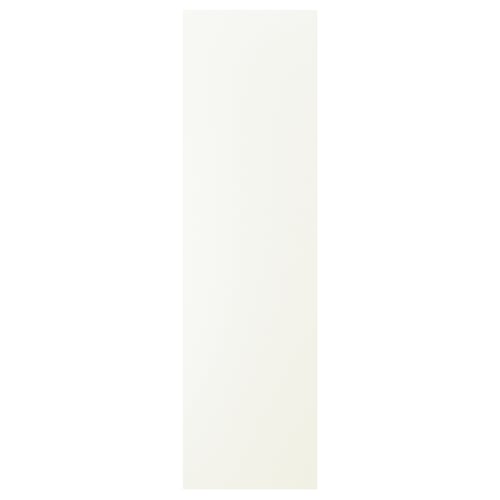 VALLSTENA white cabinet door, smooth surface, rectangular shape.