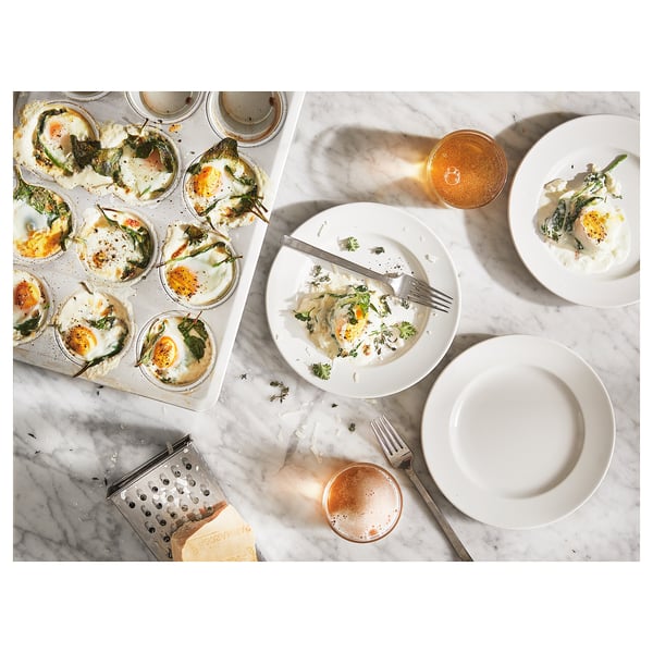 VARDAGEN Muffin tin, silver-colour, 38x29 cm