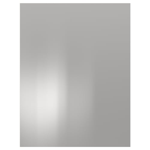 Stainless steel kitchen cabinet front, VÅRSTA series, sleek and modern design.
