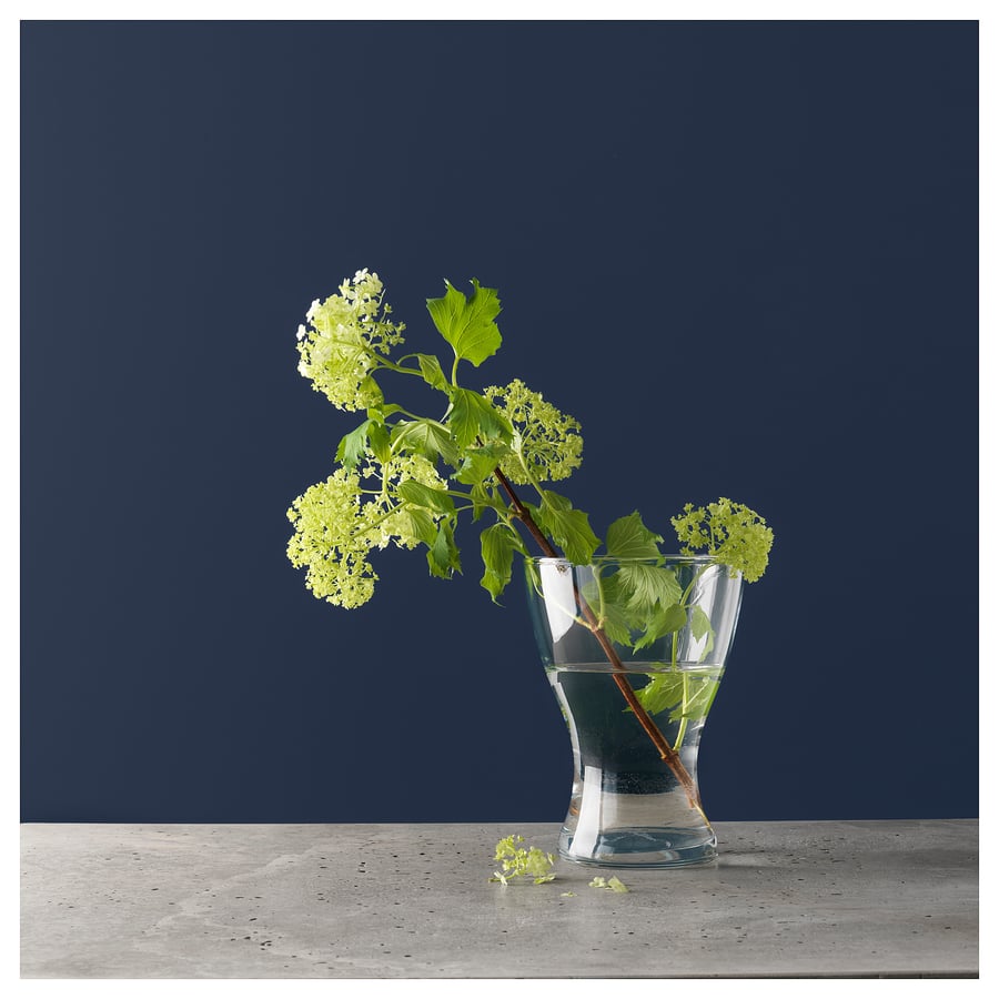 VASEN Vase, clear glass, 20 cm IKEA