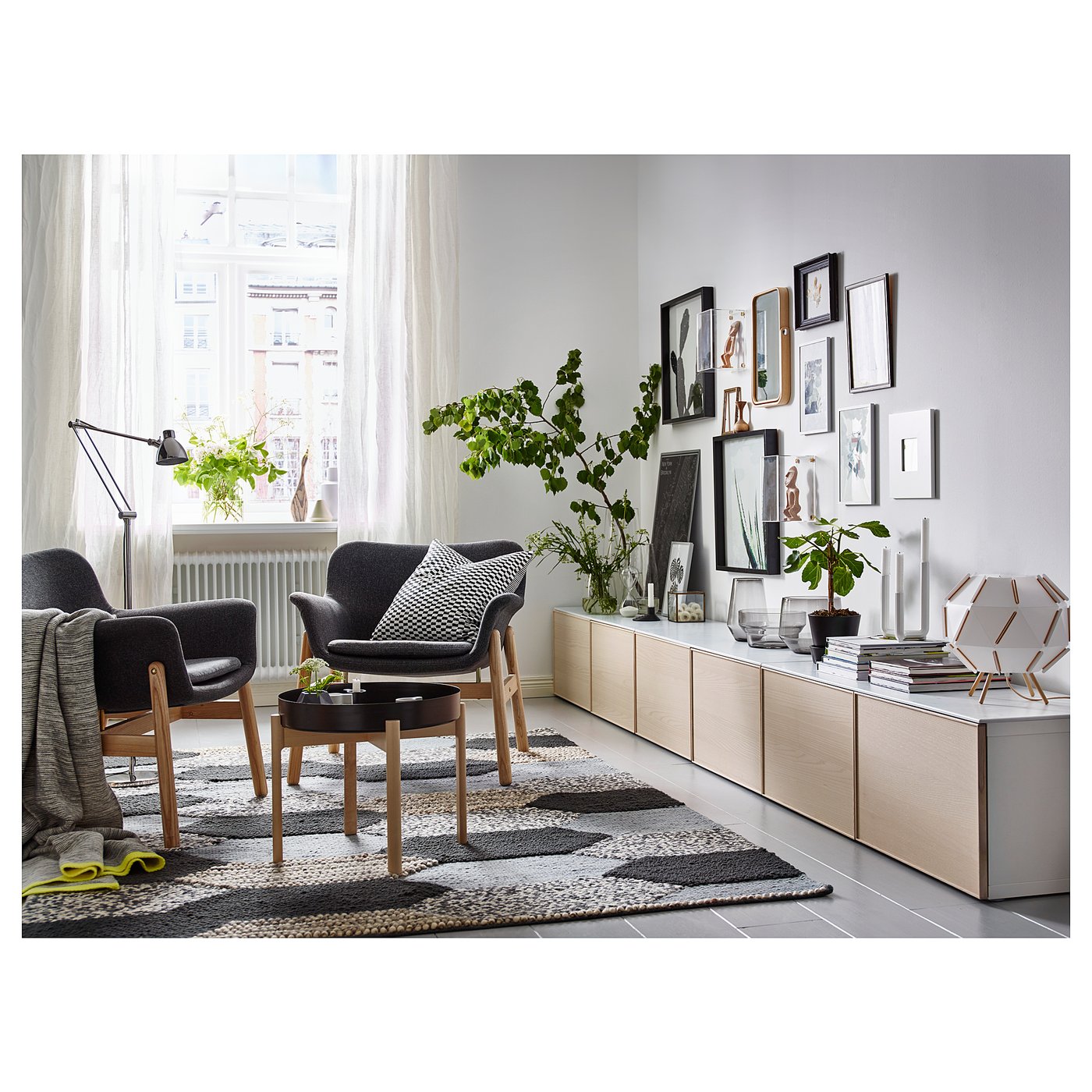 VEDBO armchair, Gunnared dark grey - IKEA Malaysia