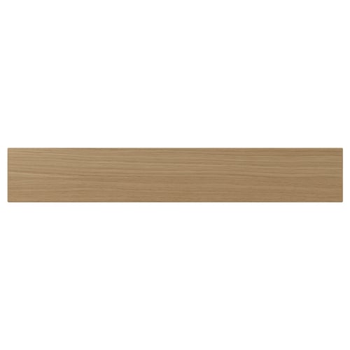 VEDHAMN natural wood shelf, rectangular, oak, smooth grain.