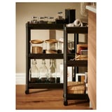 VESKEN Trolley, black, 54x18x71 cm