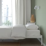 VEVELSTAD Bed frame, white, 150x200 cm