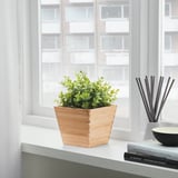 VILDAPEL Plant pot, bamboo, 12 cm