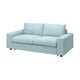 VIMLE 2-seat sofa-bed, with wide armrests/Saxemara light blue